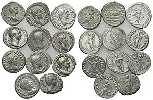 Lot of 11 Roman Imperial Denarii, to be ... 