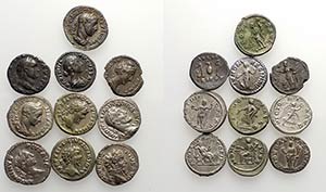 Lot of 10 Roman Imperial Denarii, to be ... 