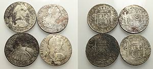 Bolivia, Carlos III (1759-1788). Lot of 4 AR ... 