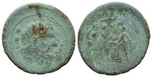 Campania, Atella, c. 216-211 BC. Æ Sextans ... 