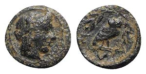 Attica, Athens, c. 287-284 BC. Æ (11mm, ... 