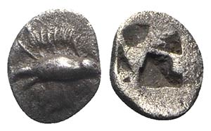 Mysia, Kyzikos, c. 500 BC. AR Obol (7.5mm, ... 