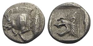 Mysia, Kyzikos, c. 450-400 BC. AR Diobol ... 