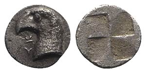 Aeolis, Kyme, c. 450-400 BC. AR Hemiobol ... 