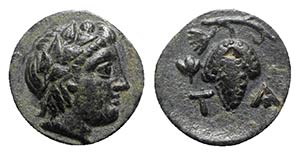 Aeolis, Temnos, 3rd century BC. Æ (13mm, ... 
