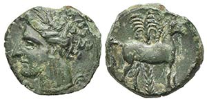 Carthage, c. 400-350 BC. Æ (15mm, 2.22g, ... 