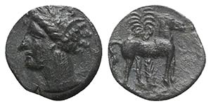 Carthage, c. 400-350 BC. Æ (17mm, 2.77g, ... 