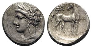 Carthage, c. 300 BC. AR Shekel (20mm, 7.71g, ... 