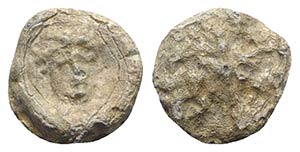 Greek PB Seal, c. 4th-3rd century BC (15mm, ... 