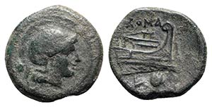 L series, Luceria, c. 214-212 BC. Æ Uncia ... 