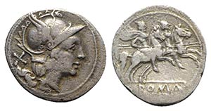 Anonymous, Rome, after 211 BC. AR Denarius ... 