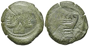 Spurius Afranius, Rome, 150 BC. Æ As (32mm, ... 