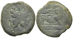 Q. Marcius Libo, Rome, c. 148 BC. Æ As ... 