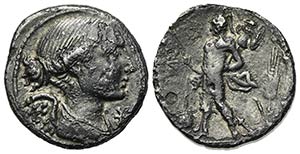 L. Valerius Flaccus, Rome, 108-107 BC. AR ... 
