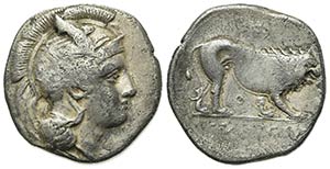 Northern Lucania, Velia, c. 340-334 BC. AR ... 
