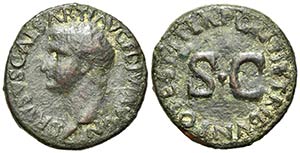 Drusus (Caesar, 19-23). Æ As (27mm, 10.99g, ... 