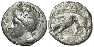 Northern Lucania, Velia, c. 334-300 BC. AR ... 