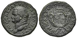 Vespasian (69-79). Æ Dupondius (26mm, ... 