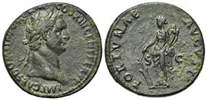 Domitian (81-96). Æ As (28mm, 10.74g, 6h). ... 