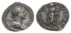 Trajan (98-117). AR Denarius (19mm, 3.37g, ... 