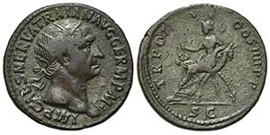 Trajan (98-117). Æ Dupondius (28mm, 10.80g, ... 
