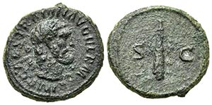 Trajan (98-117). Æ Quadrans (14mm, 2.21g, ... 
