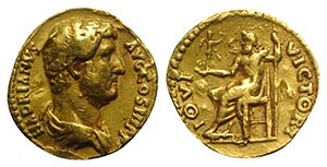 Hadrian (117-138). AV Aureus (19mm, 6.17g, ... 