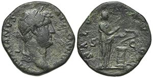 Hadrian (117-138). Æ As (25mm, 9.11g, 6h). ... 