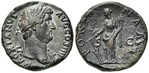 Hadrian (117-138). Æ Sestertius (30mm, ... 