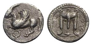 Bruttium, Kroton, c. 430-420 BC. AR Triobol ... 