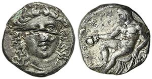 Bruttium, Kroton, c. 400-325 BC. Fourrèe ... 