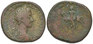 Commodus (Caesar, 166-177). Æ Sestertius ... 