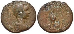 Caracalla (Caesar, 196-198). Æ As (23mm, ... 