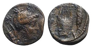 Bruttium, Rhegion(?), c. 215-150 BC. Æ ... 