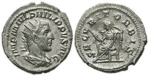 Philip I (244-249). AR Antoninianus (23mm, ... 