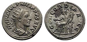 Philip I (244-249). AR Antoninianus (21.5mm, ... 