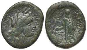 Sicily, Akragas, after 210 BC. Æ (23.5mm, ... 