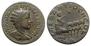 Philip II (247-249). Pisidia, Antioch. Æ ... 