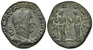 Trajan Decius (249-251). Æ Sestertius ... 