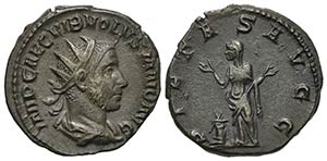 Volusian (251-253). AR Antoninianus (20.5mm, ... 