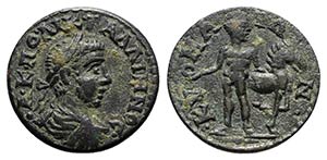 Gallienus (253-268). Aeolis, Cyme. Æ (21mm, ... 