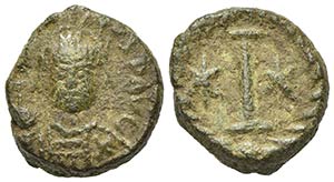 Justinian I (527-565). Æ 10 Nummi (17mm, ... 