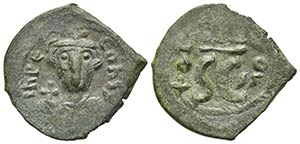 Constans II (641-668). Æ 40 Nummi (25mm, ... 