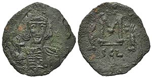 Constantine IV (668-685). Æ 40 Nummi ... 