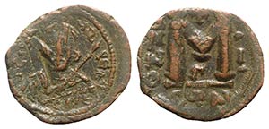 Tiberius III (Apsimar). 698-705. Æ 40 Nummi ... 