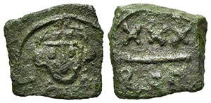 Tiberius III (Apsimar, 698-705). Æ 30 Nummi ... 