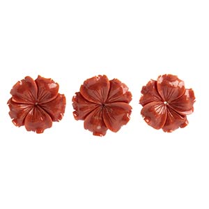 Three floral carved Cerasuolo ... 