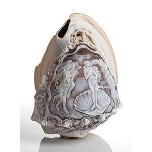 Carved Sardonica shell cameo ... 