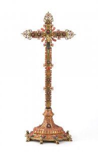 Mercury-gilded copper; the cross is inserted ... 