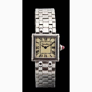 Cartier, Tank with bracelet white gold. 18 ... 